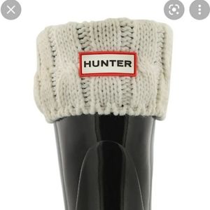 Hunter Cable Knitted Cuff Tall Boot Socks